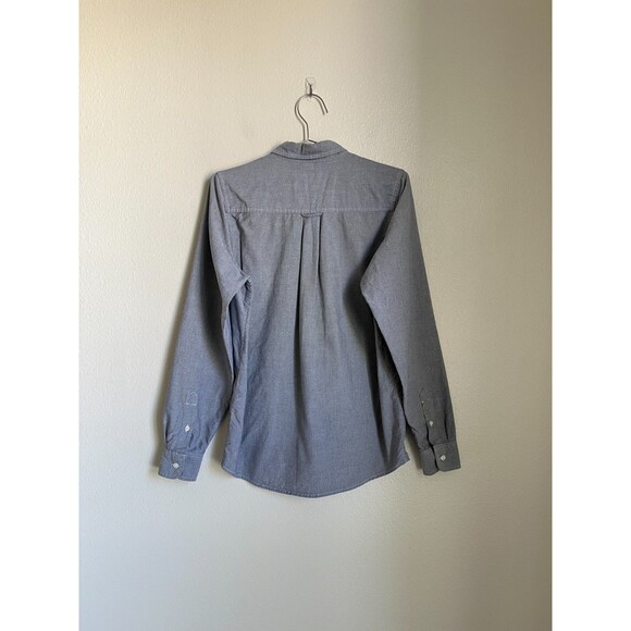 Carhartt Work In Progress Long Sleeve Button Down Pocket Shirt Blue Size SMALL - Picture 3 of 7